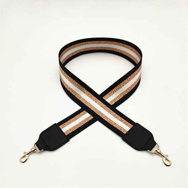 

bag strap cross body messenger nylon for women removable shoulder rainbow handbag accessories 5cm, Black