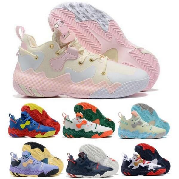 

basketball shoes tennis sneaker gren mist pulse aqua cream light pink magic lilac harden vol 6 men