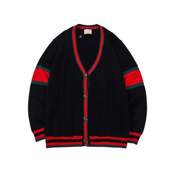 

designer jacquard casual black cardigan sweater men's hoodie fashion ladies sweatshirt hoodie hip hop comfort long sleeves