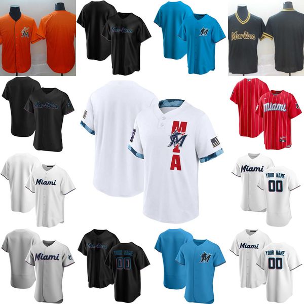 

baseball jerseys 2022 custom jersey miami''marlins''mens women youth 24 jesus aguilar 15 brian anderson 52 anthony bass, Blue;black