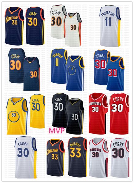 

jersey 2022klay thompson stephen curry basketball jersey james wiseman jerseys 0 30 33 ncaa 2022 color white yellow, Black