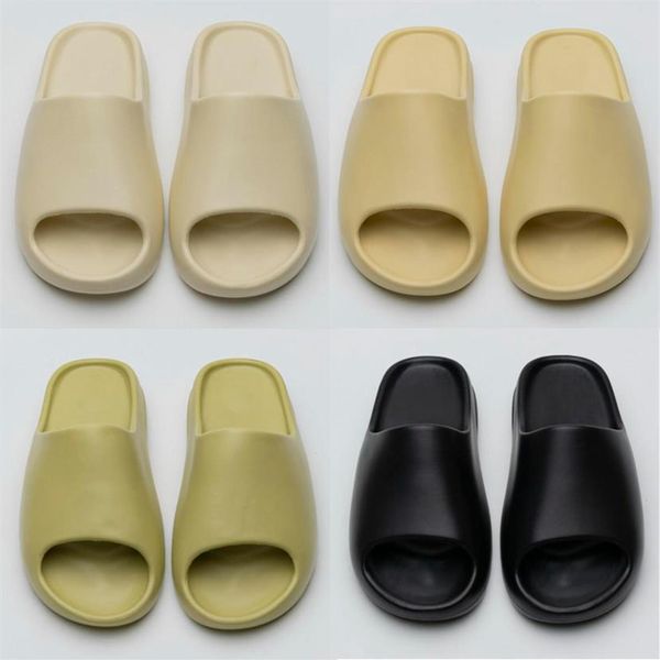 

designer slippers men woman slider vermillion mineral blue onyx pure sandals slide slipper foam ochre runr bone resin clog desert arara291f, Black