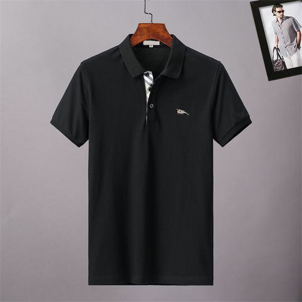 

designer men's polo t shirt shirts short sleeve fashion casual mens t-shirt polos tee hc47, White;black
