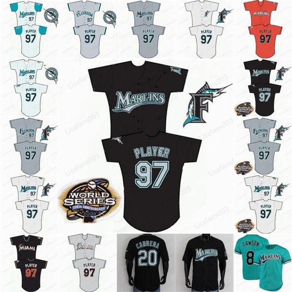 

ncaa florida baseball jersey 20 miguel cabrera 19 mike lowell 8 andre dawson 16 jose fernandez all stitched mens jerseys, Black