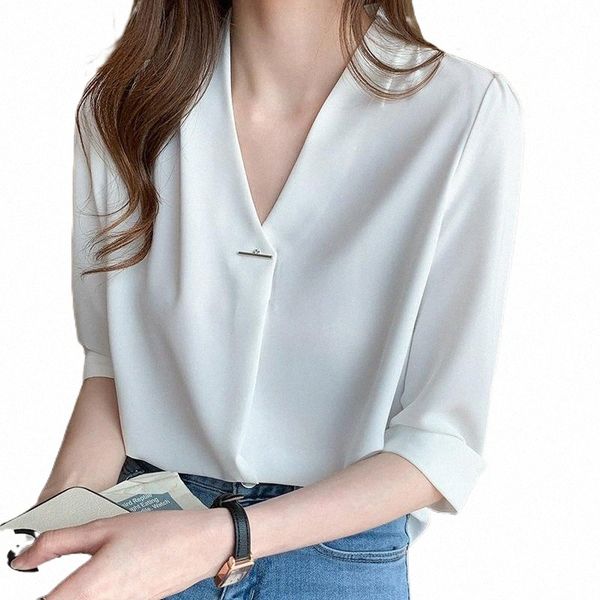 

women's blouses & shirts women's blouses & shirts s-2xl oversize women summer femme casual womens blouse maxi girls white shirt s
