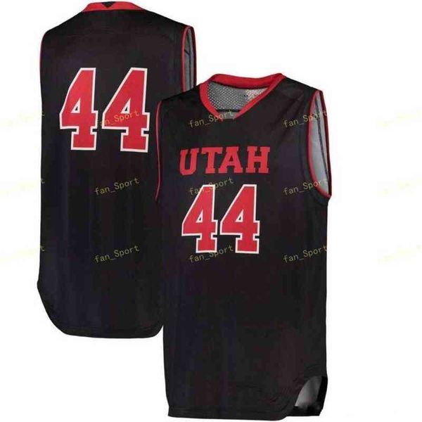 

college college basketball wears ncaa utah utes basketball jersey 31 morley 32 lahat thioune 34 jayce johnson 40 marc reininger custom stitc, Black