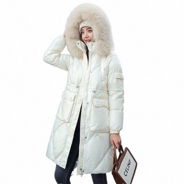 

women's down & parkas women's down & parkas guilantu winter jacket women thick cotton padded coat female plus size casual long ove, Black
