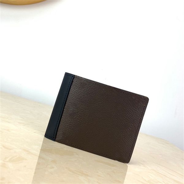 

fashion style men standard wallet slim male purses money clip credit big letters card dollar wallets with box, Red;black