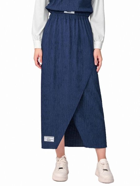 

skirts patch detail wrap skirt 2022 new 2022 new n72m#, Black