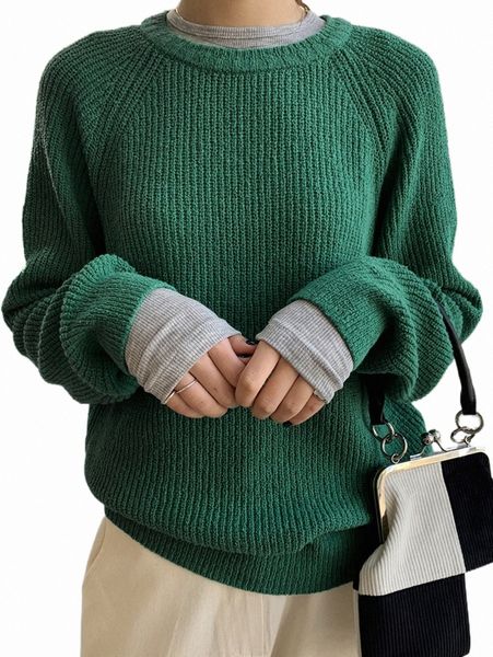 

women's sweaters dazy solid raglan sleeve sweater without tee 555w#, White;black