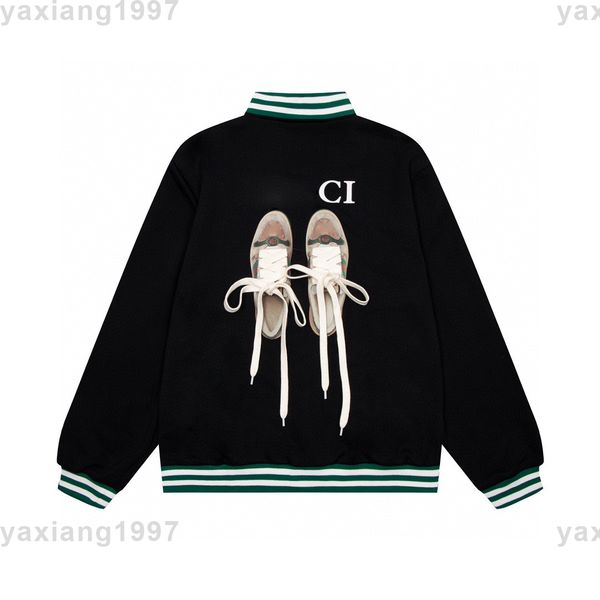 

men's sweater mens hoodie sweatshirts italy style autumn and winter zipper jacket designer luxury double letter classic men women alike, Black;brown