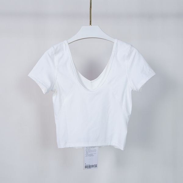 

lu-803 women active shirts & tees yoga outfits t-shirts summer girls shirts sport short sleeve ladies sportswear gym exercise running fitne