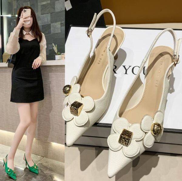 

designer vintage gladiator women sandals stiletto genuine leather fashion simplicity lady summer back strap sandal plus size 35-40, Black