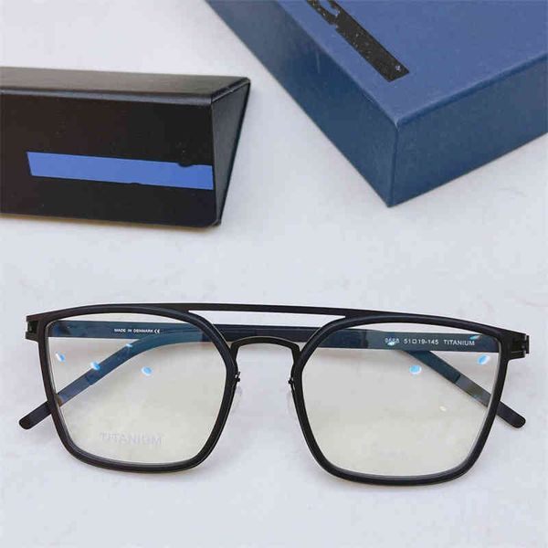 

sunglasses denmark square eyewear ultralight 9668 titanium eyeglasses optical prescription glasses frame for men women oculos de grau, White;black