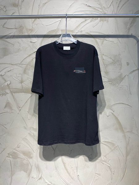 

men's plus tees & polos round neck embroidered and printed polar style summer wear with street pure cotton w1d, Black;brown