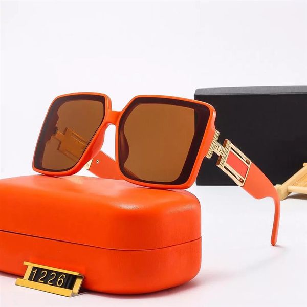 

2022 luxury brands sunglasses fashion multicolor classic women mens glasses driving sport shading trend with box 1226294k, White;black