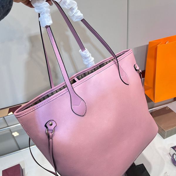 

branded tote bag leather clutch purse large capacity bags hobo totebag boston bag m41180 women 2pcs set lady totes handbag