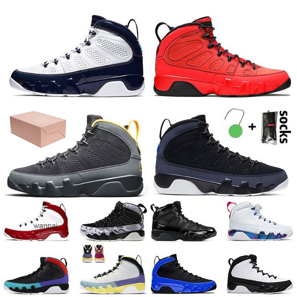 

shoe 2021 jumpman 9 with box men women 9s basketball shoes chile red university blue change the world sneakers oregon ducks pink multi train