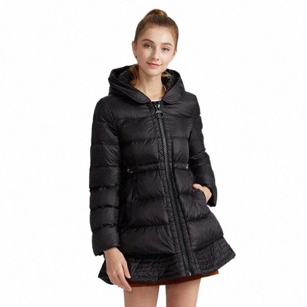 

women's down & parkas women's down & parkas women winter coat 2021 slim mid-length fashion puffer princess birthday party jacket f, Black