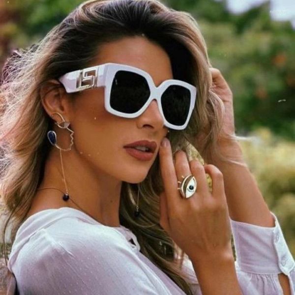 

sunglasses vintage over size black leopard square elegant for women sun darkens glasses designer sunglasses, White;black