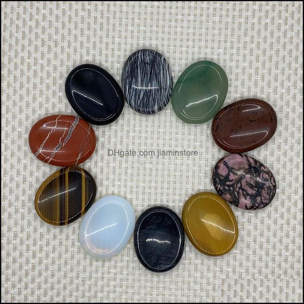 

stone 35x45mm worry stone thumb gemstone natural healing crystals therapy reiki treatment spiritual minerals mas palm ge dhseller2010 dhjm1, Black
