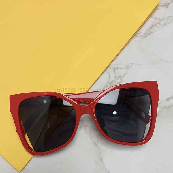 

sunglasses cutout eye large frame women's fol003v grey lenses with uv protection steampunk irregular polygonal tone 2022, White;black