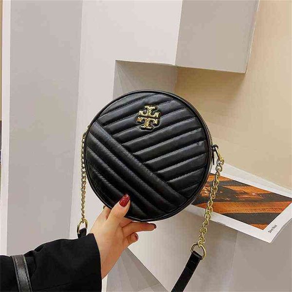 

shoulder bags 50% off round cake bag 2022 autumn new one fashion texture small messenger tide embroidered thread