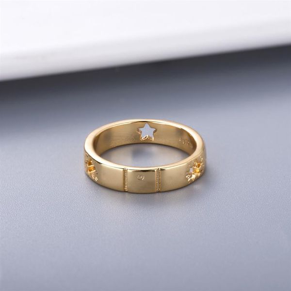 

luxury- simple style couple ring personality for lover ring star fashion ring silver plated jewelry supply244p