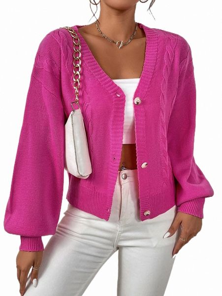 

women's sweaters cable knit drop shoulder cardigan a6qz#, White;black