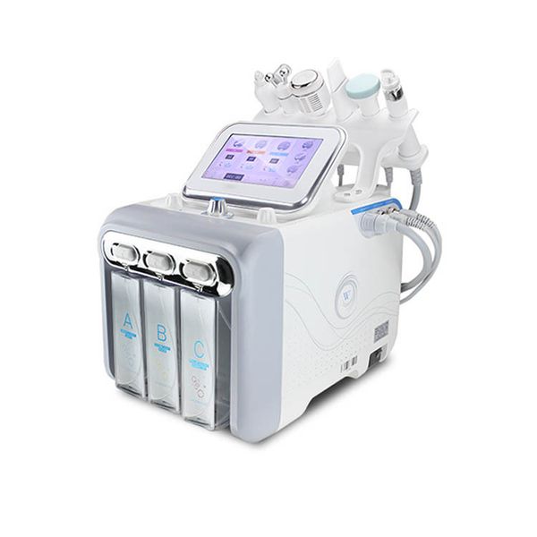 

dermabrasion small bubble 6 in 1 h2o2 hydrogen oxygen jet beauty facial machines hydrogen small bubble with rf handle upgrade facial beauty