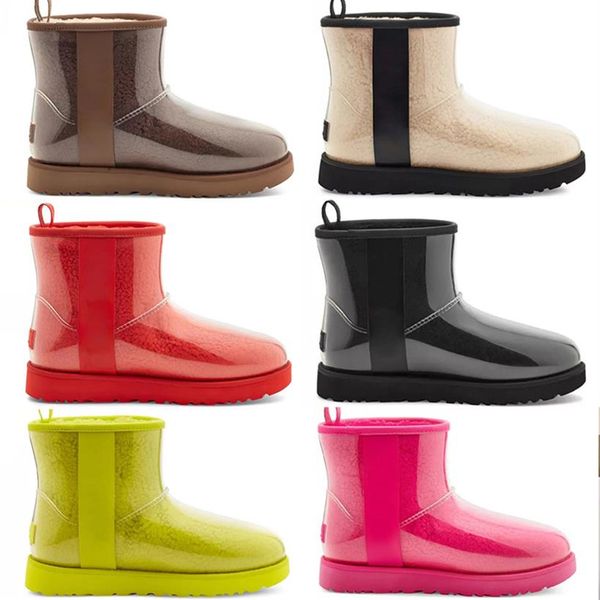 

2021 classic wool boot cashmere clear 20 short ii triplet australia womens women winter snow boots mini furry australian booties265y, Black