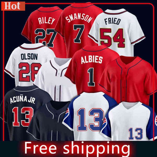 

hoodies & diy sweatshirts1 13 ronald acuna jr. baseball jerseys 5 freddie an 1 ozzie albies 7 dansby swanson 27 austin riley 54 max fried 32, Black