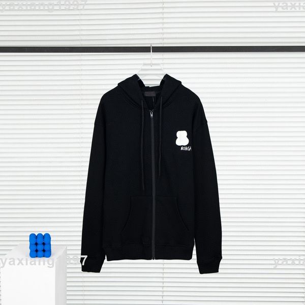 

men's sweater mens hoodie sweatshirts italy style autumn and winter zipper jacket designer luxury double letter classic men women alike, Black;brown