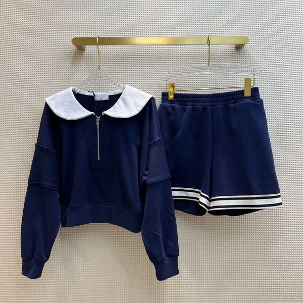 

2022 summer women's two piece pants loose and high waist short, White