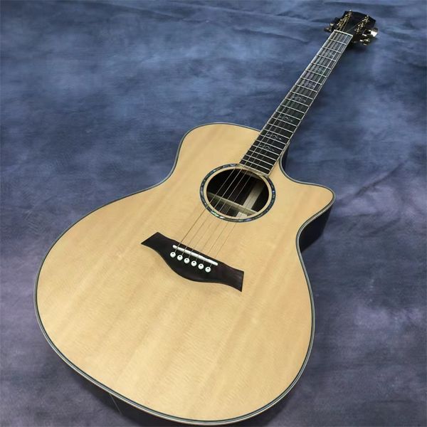 

acoustic guitar 41 inch ga cutaway 814 series solid wood section