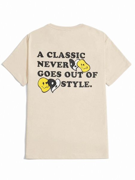 

men's t-shirts men slogan & cartoon graphic tee j1zn#, White;black
