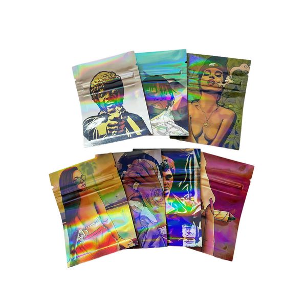 

packing bags empty packaging 1 gram 60x80mm small mylar bag 1g package smoking set dry herb baggies zipper resealable 6x8cm jllbgf