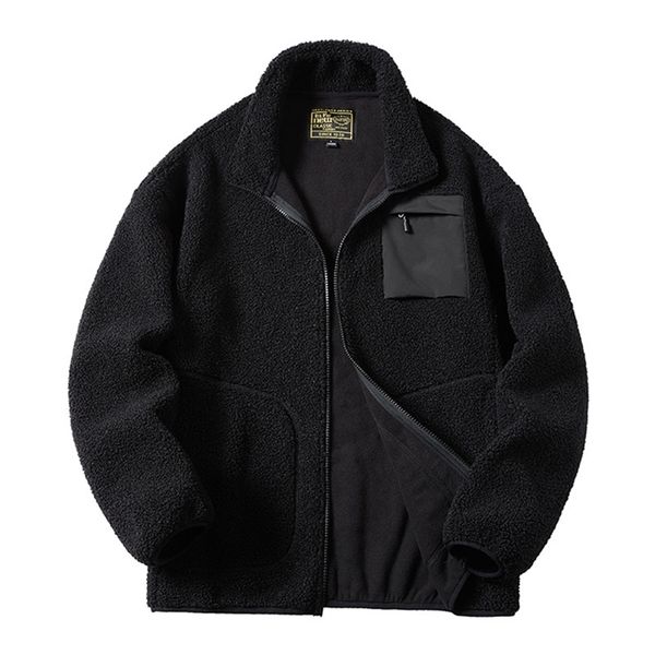 

men's jackets lamb wool teddy coat men women cashmere fleece jacket teen couple warm clothing boy girls varsity techwear spring 220830, Black;brown