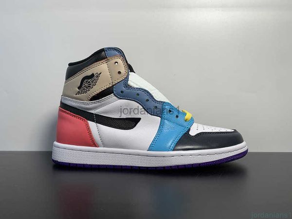 

boots high a1a quality shoes wmns jumpman 1s high color matching dark blue white khaki cultural sneakers outdoor trainers with, Black
