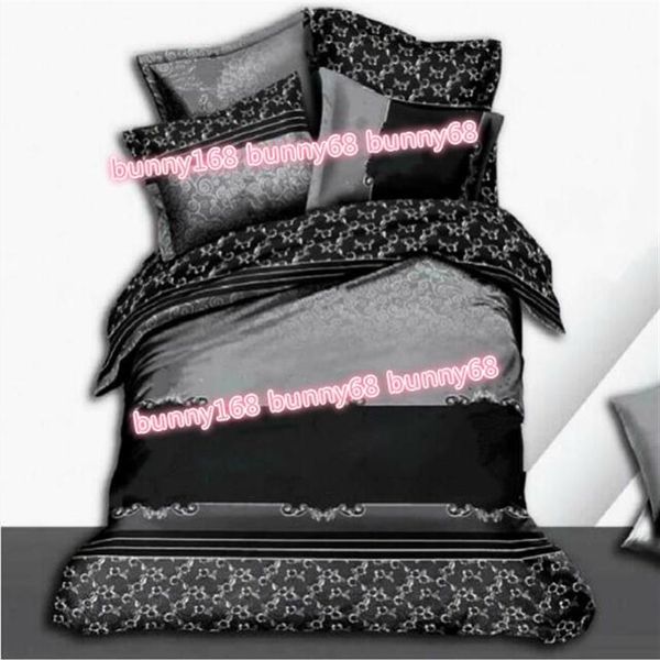 

fashionew european home bedding set soft and comfortable fashion printing letter mocha cotton sheets four sets of 4 sets g5090278o