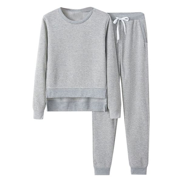 

women's two piece pants 35# women tracksuits autumn winter thick fleece warm solid suit 2 pieces sets female long sleeve hooded sweatsh, White