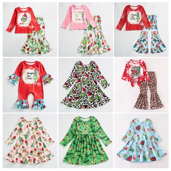 

special occasions girls fall winter christmas milk silk dress bell bottom outifts baby romper 220830, Blue