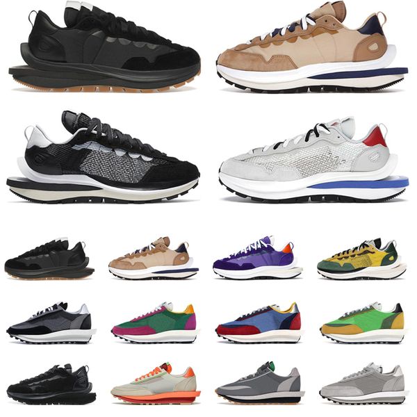 

dark iris running shoes trainers pegasus ldv waffle daybreak chunky black vaporwaffle white men women sports sneakers pure platinum fragment