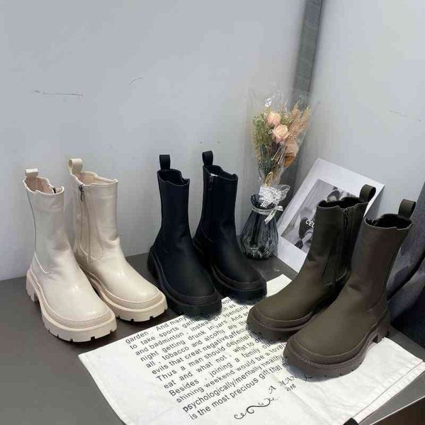 

boots chimney boots children's thick soled high-rise martin short new chelsea and british wind 220830, Black