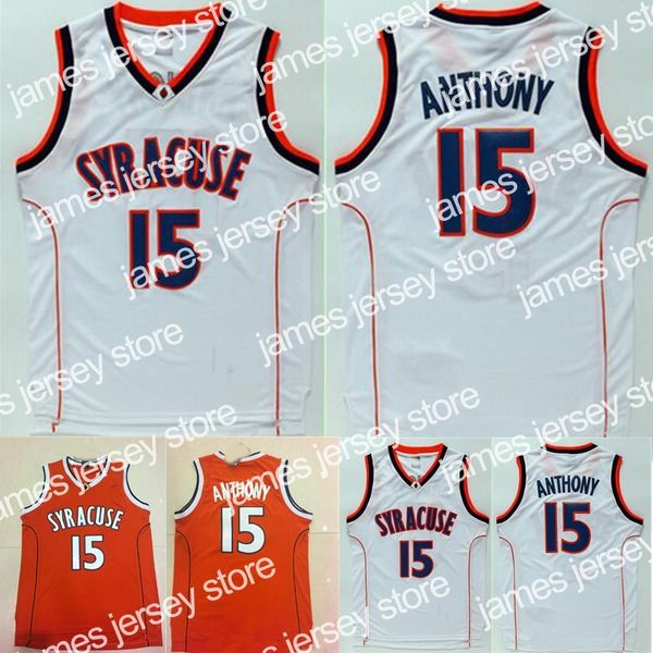 

basketball jerseys college 15 camerlo anthony jersey ncaa men syracuse orange basketball jerseys anthony for sport fans embroidery black whi, Black;red
