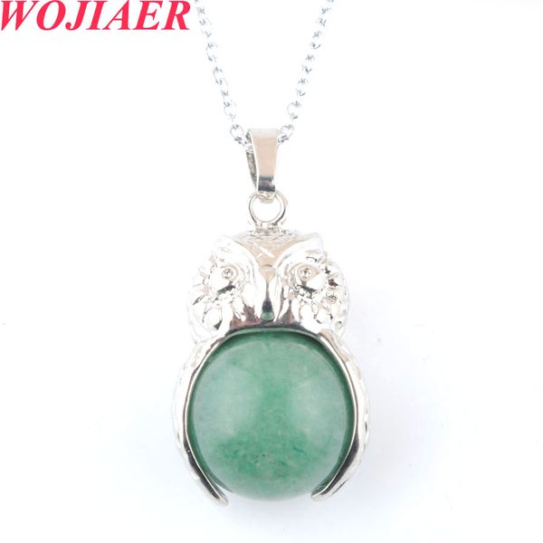 

natural crystal quartz eagle stone pendants healing chakra reiki mixed gem pendant necklace pendulum quartz jewelry bo921, Silver