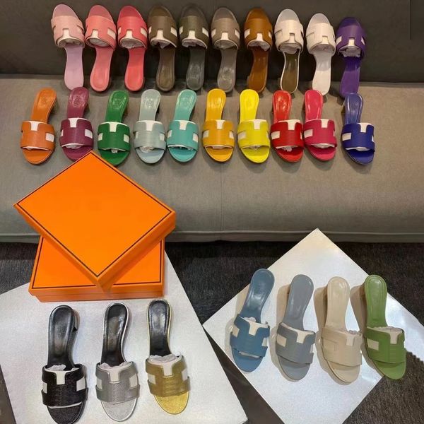 

sandals designer beach sandals flat heel summer designer fashion flip flop leather ladies slippers l bathroom ladie sandal plus size 35-42, Black