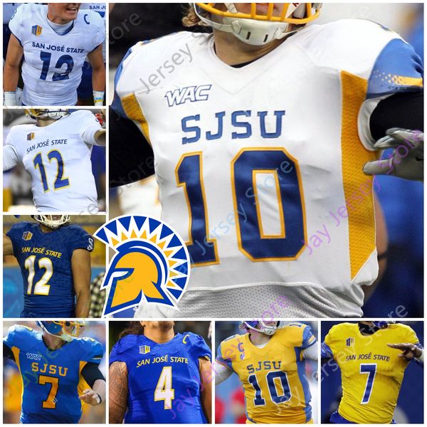 

san jose state spartans sjsu football jersey ncaa college josh love dejon packer nick nash walker gaither hamilton osuna starkel robinson, Black