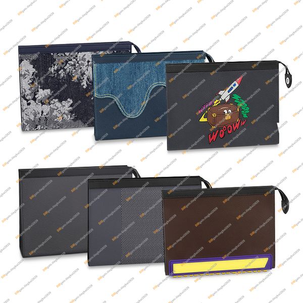 

designer bags luxury pochette voyage handbag clutch bag wallet key pouch coin purse 5a m61692 n41696 m69535, Brown;gray