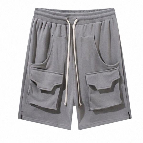 

men's shorts men's shorts 2022 summer stereo pocket men and women high street style casual pants j3a1#, White;black